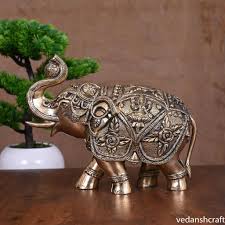 Metal Elephant Statue 